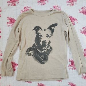 Crewcuts long-sleeve graphic print tee size 4-5